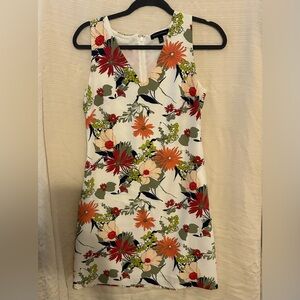 Banana Republic Floral V-Neck Mini Dress